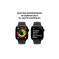 Apple watch Apple Watch Series 10 GPS 42mm Boîtier en Aluminium Noir de Jais avec Bracelet Sport Noir M L