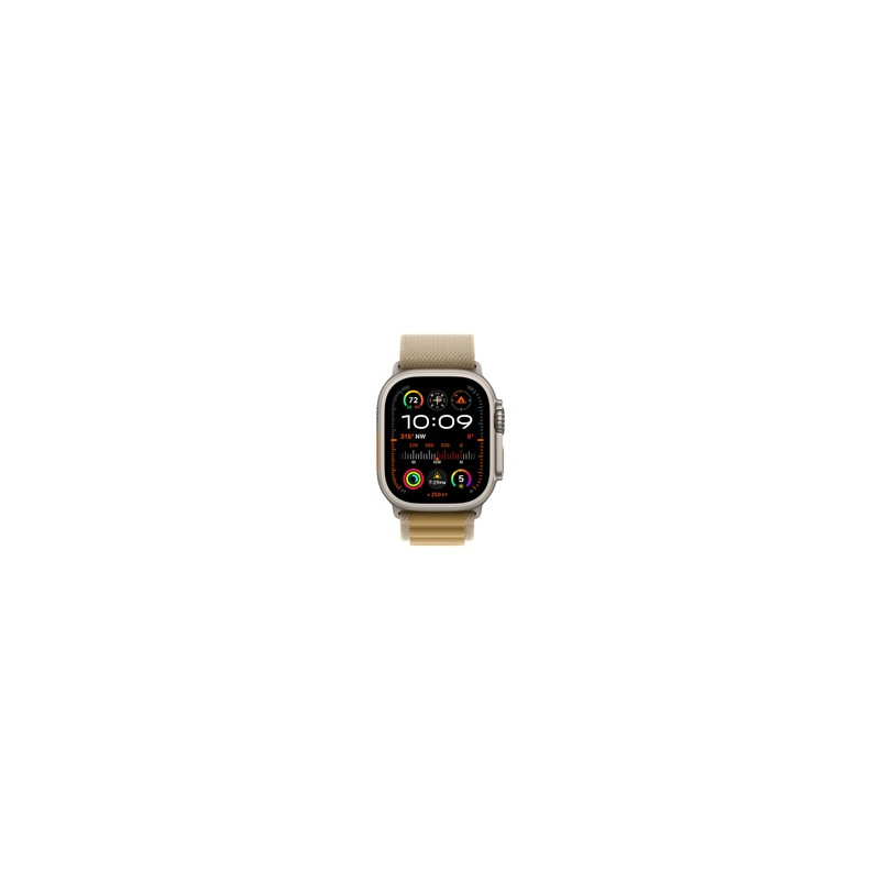 Apple watch Apple Watch Ultra 2 GPS + Cellular 49mm Boîtier en Titane Naturel avec Boucle Alpine Sahara Medium