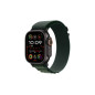 Apple watch Apple Watch Ultra 2 GPS + Cellular 49mm Boîtier en Titane Noir avec Boucle Alpine Vert Fonce Medium