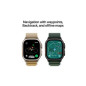 Apple watch Apple Watch Ultra 2 GPS + Cellular 49mm Boîtier en Titane Noir avec Boucle Alpine Vert Fonce Medium