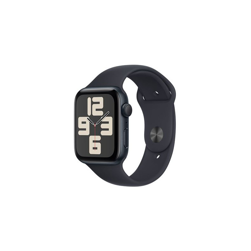 Apple Watch SE GPS 44 mm Boîtier en Aluminium Minuit avec Bracelet Sport Minuit S M