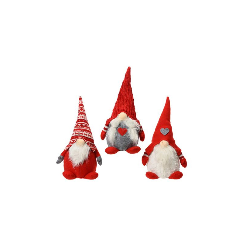 Pack 3 Gnomes Polyester Modèle aléatoire