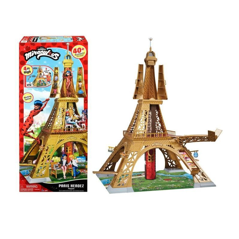 Playset deluxe Paris - BANDAI - Miraculous - Plus de 1,20 m avec accessoires