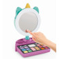 CLEMENTONI - Miroir de maquillage licorne - Anneau lumineux - Maquillage et accesoires cheveux et ongles - Des 7ans