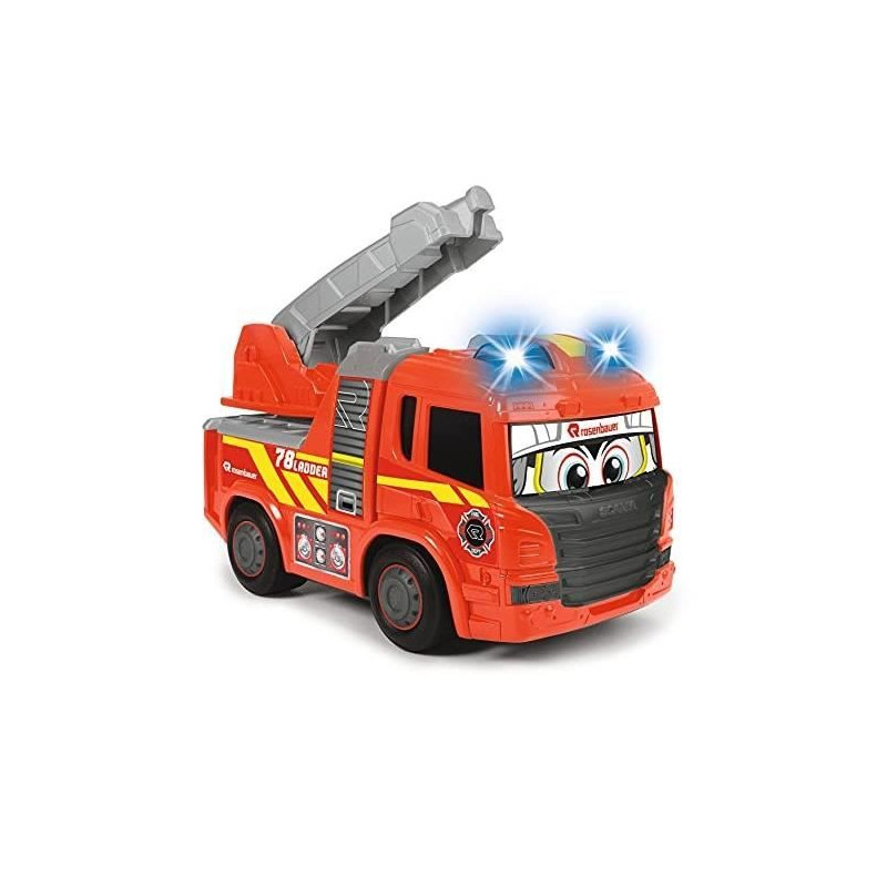 Camion de Pompier Dickie Toys - Ferdy Fire - 25 cm - Effet lumineux et sonores - A partir de 2 ans