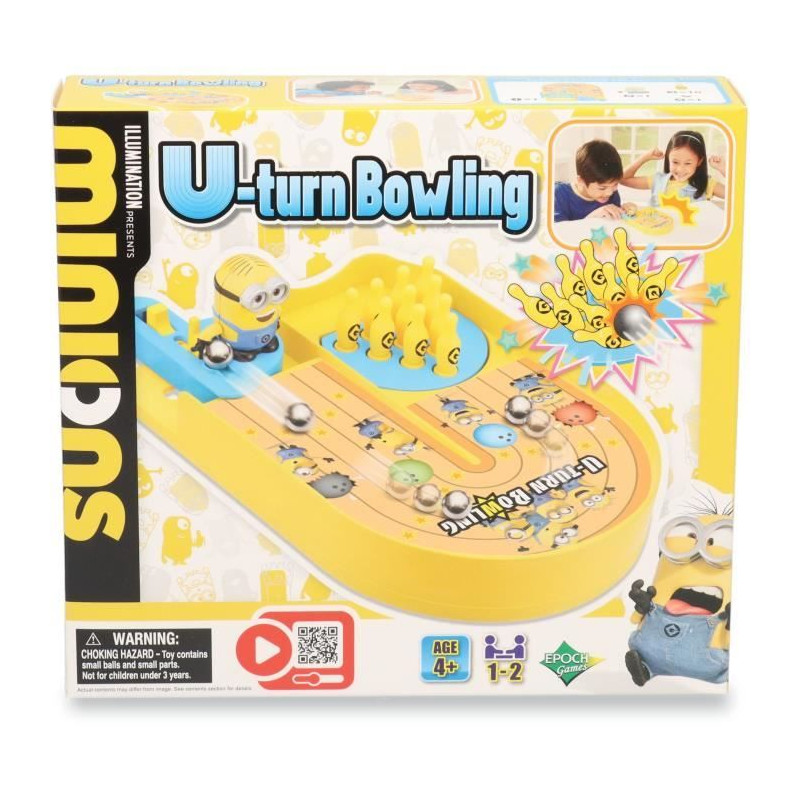 Jeu de Bowling - EPOCH GAMES - Minions U-turn Bowling - Réalise un Strike avec les Minions !