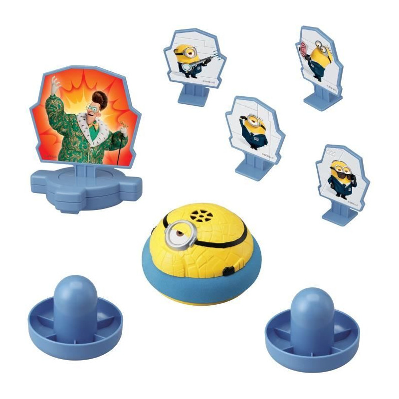 Jeu de Table - EPOCH GAMES - Minions Hover Strike Battle - Renvoyer le Palet, Évite les Minions !