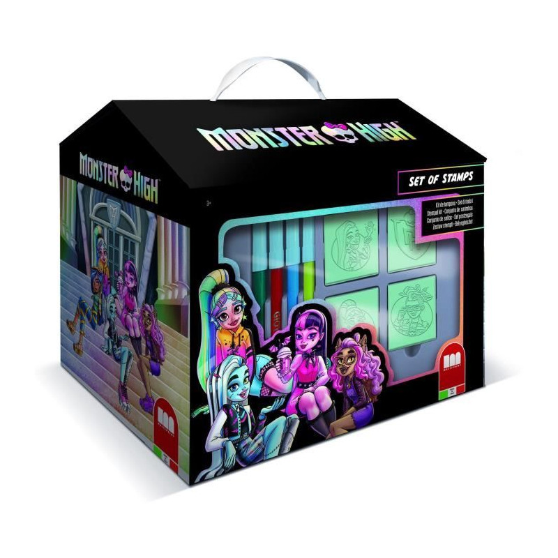 Maison de coloriage - MULTIPRINT - 9869 - 7 tampons Monster High