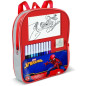 Sac a dos garni - MULTIPRINT - 24817 - 4 tampons Spiderman