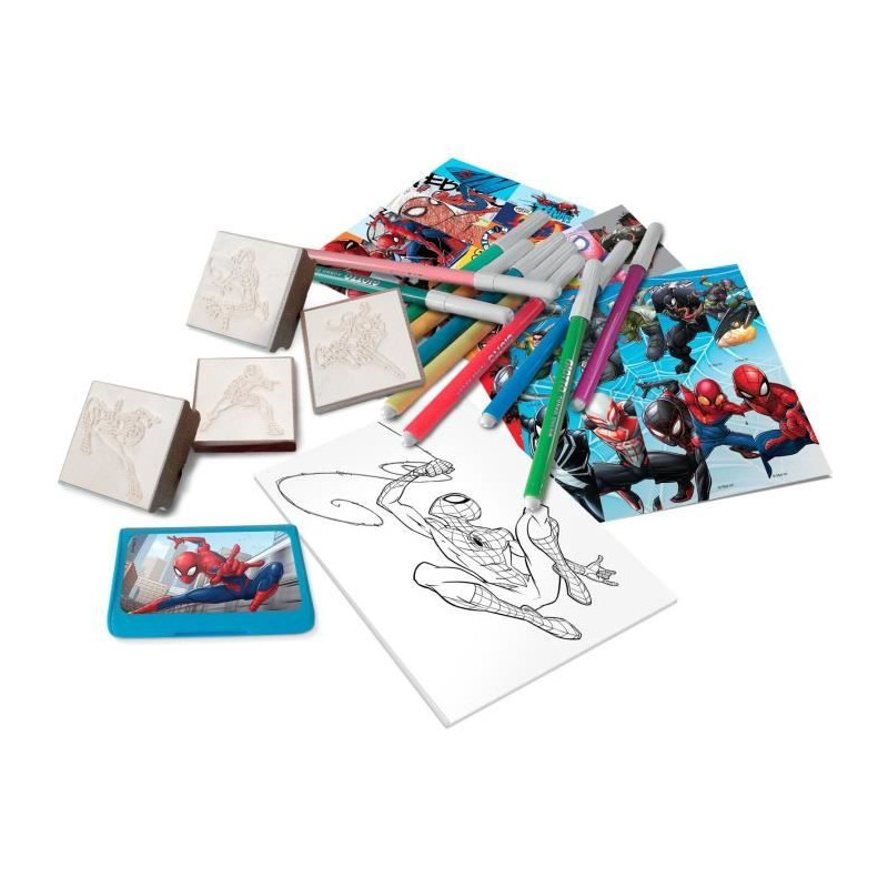 Sac a dos garni - MULTIPRINT - 24817 - 4 tampons Spiderman