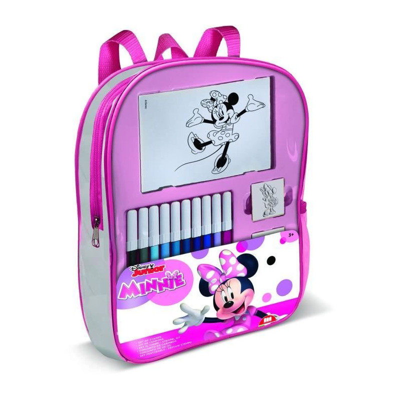 Sac a dos garni - MULTIPRINT - 24866 - 4 tampons Minnie