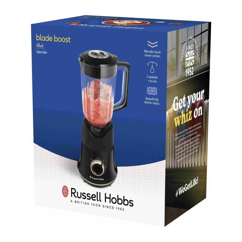 Blender - RUSSELL HOBBS - Blade Boost 26710-56 - 1,5L sans BPA - 20500 tpm - 2 vitesses + Pulse