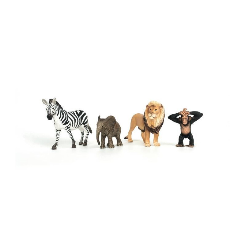 Mes Premiers Animaux d'Afrique, Figurines d'animaux, SCHLEICH 42721 Wild Life, des 5 ans