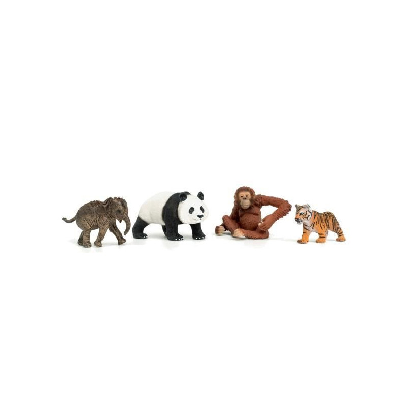 Mes Premiers Animaux d'Asie, Figurines d'animaux, SCHLEICH 42736 Wild Life, des 5 ans