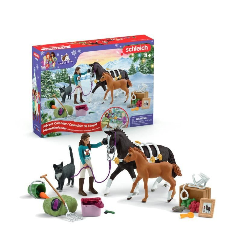 SCHLEICH- Calendrier de l'Avent Horse Club- 99092- Gamme Horse Club