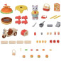 Jeu de Restauration - SYLVANIAN FAMILIES - Stand de Hamburgers - Papa Chat Latté et Scooter