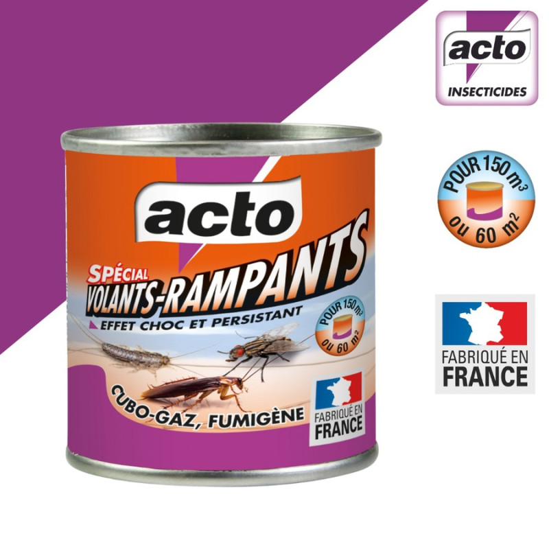 Fumigène Cubo gaz 45g spécial volants et rampants ACTO INSECTICIDES CUBO6