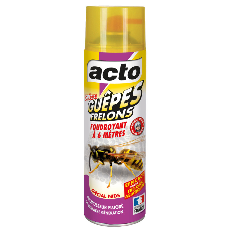 Aérosol spécial guêpes frelons portée 6m 500ml ACTO INSECTICIDES GUEP.1