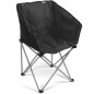 Fauteuil pliant - KAMPA - Tub Chair Eco Charcoal - Léger, matelassé rPET, noir, recyclés, acier, sac de transport, supporte 1