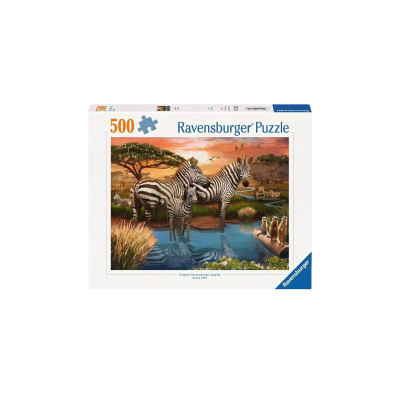 Ravensburger - Jigsaw puzzle Zebras at the Watering hole, 1000 pcs. 120003656