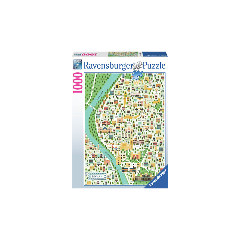 Ravensburger - Jigsaw Puzzle Map Of Seville, 1000pcs. 176076