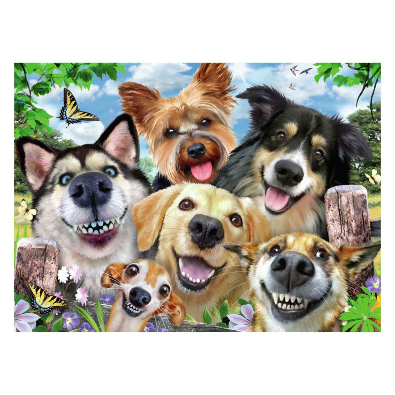 Ravensburger - Jigsaw puzzle Happy Dogs, 1000 pcs. 120005322