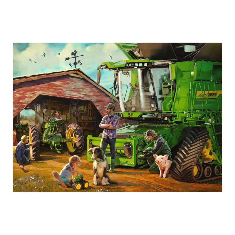 Ravensburger - Jigsaw puzzle John Deere Then and Now, 1000 pcs. 120003830