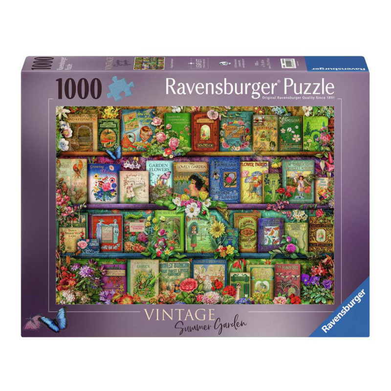 Ravensburger - Jigsaw puzzle Vintage Garden Books, 1000 pcs. 120001836