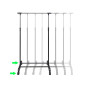 Porte manteaux réglables 2 pcs 1 rail d accrochage