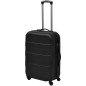 Ensemble de valises rigides 3 pcs Noir 45,5 55 66 cm