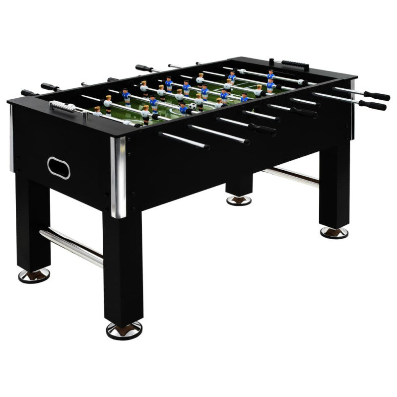 Table de football Acier 60 kg 140 x 74,5 x 87,5 cm Noir