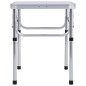 Table pliable de camping Blanc Aluminium 60x45 cm