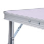 Table pliable de camping Blanc Aluminium 60x45 cm