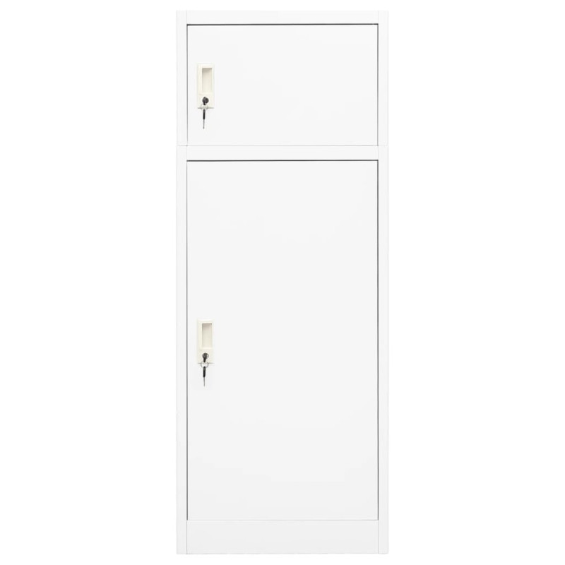 Armoire à selles Blanc 53x53x140 cm Acier 