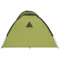 Tente igloo de camping 650x240x190 cm 8 personnes Vert