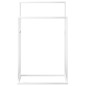 Porte serviettes sur pied Blanc 48x24x78,5 cm Fer