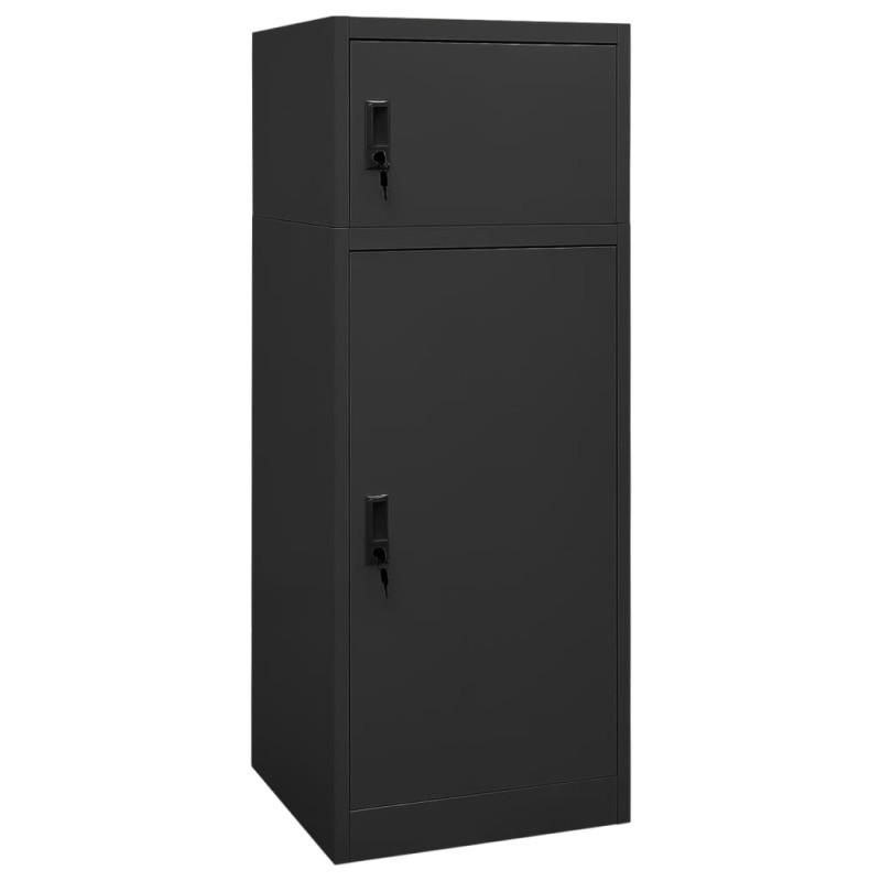 Armoire à selles Anthracite 53x53x140 cm Acier 