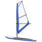 Ensemble de planche SUP gonflable avec voile Bleu et blanc