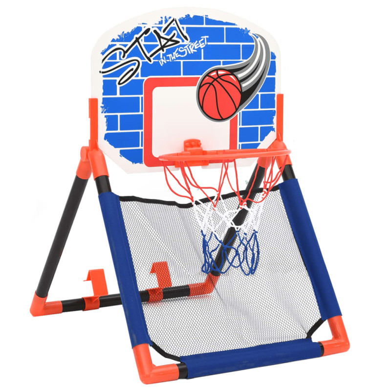 Ensemble basket multifonctionnel de porte et mur pour enfants