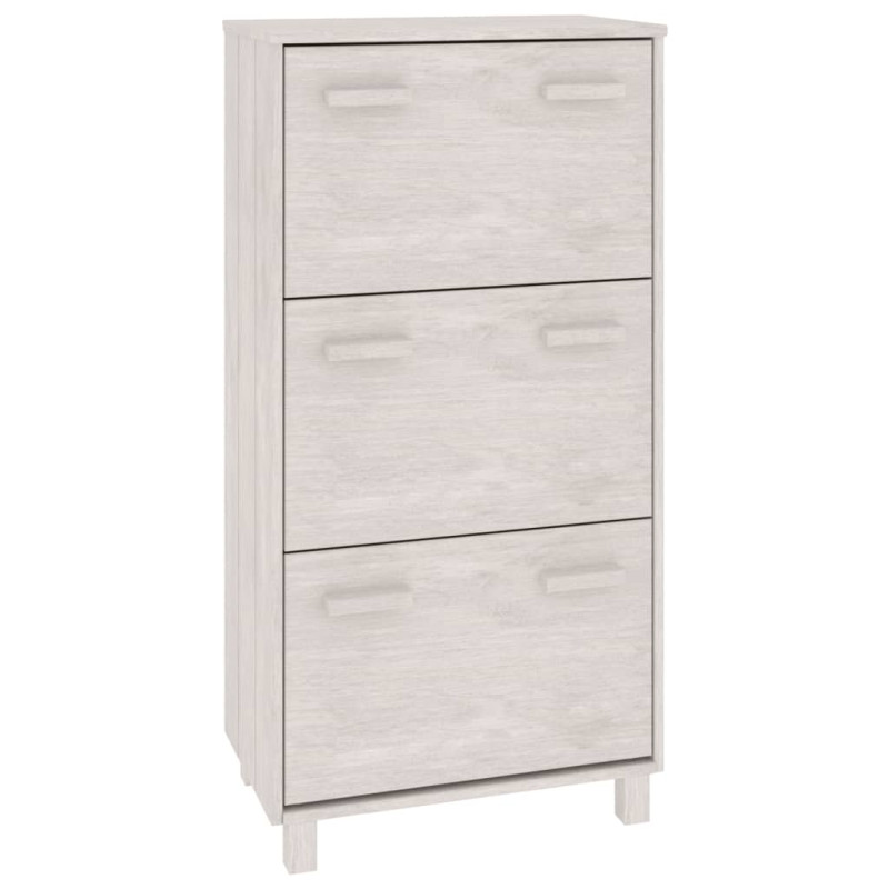 Armoire à chaussures HAMAR Blanc 59,5x35x117 cm Bois de pin