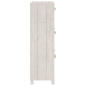 Armoire à chaussures HAMAR Blanc 59,5x35x117 cm Bois de pin