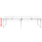 Table pliante de camping en aluminium avec hauteur ajustable