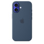 Coque en silicone avec MagSafe pour iPhone 16 Denim