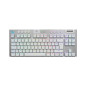 Clavier gaming mécanique sans fil ultra plat Azerty Logitech G915 X Lightspeed TKL Tactile Blanc