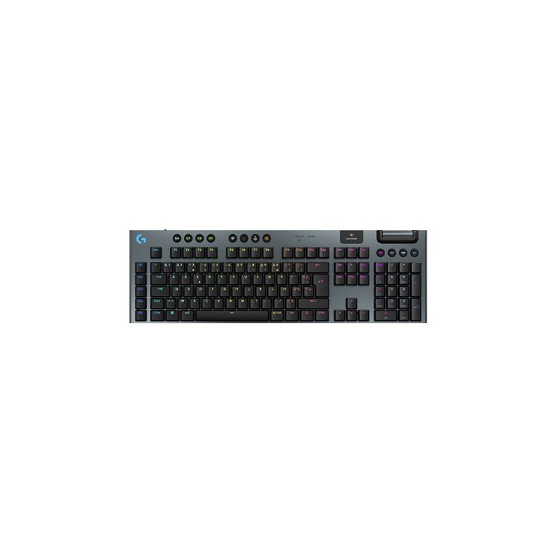 Clavier gaming mécanique sans fil ultra plat Azerty Logitech G915 X Lightspeed Clicky Noir