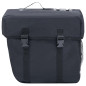 Sac de vélo double pour porte bagages étanche 35 L Noir