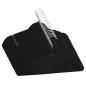 Cintres antidérapants 20 pcs Noir Velours