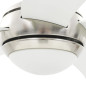 Ventilateur de plafond orné avec lampe 128 cm Blanc