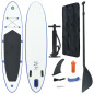 Ensemble de planches SUP gonflables Bleu et blanc 