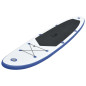 Ensemble de planches SUP gonflables Bleu et blanc 